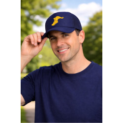 AH295 Polymesh Gold Wingfoot Trucker Cap